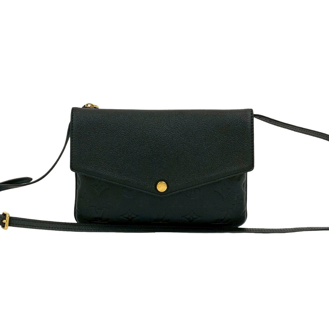 Elegant Women's Shoulder Bag | LOUIS VUITTON Shoulder Bag leather black Monogram Ann Platt Twice