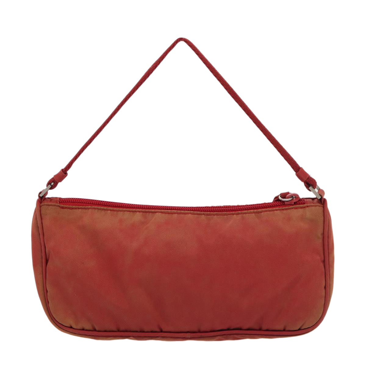 PRADA Accessory Pouch Nylon Red Auth Luxury Handbag