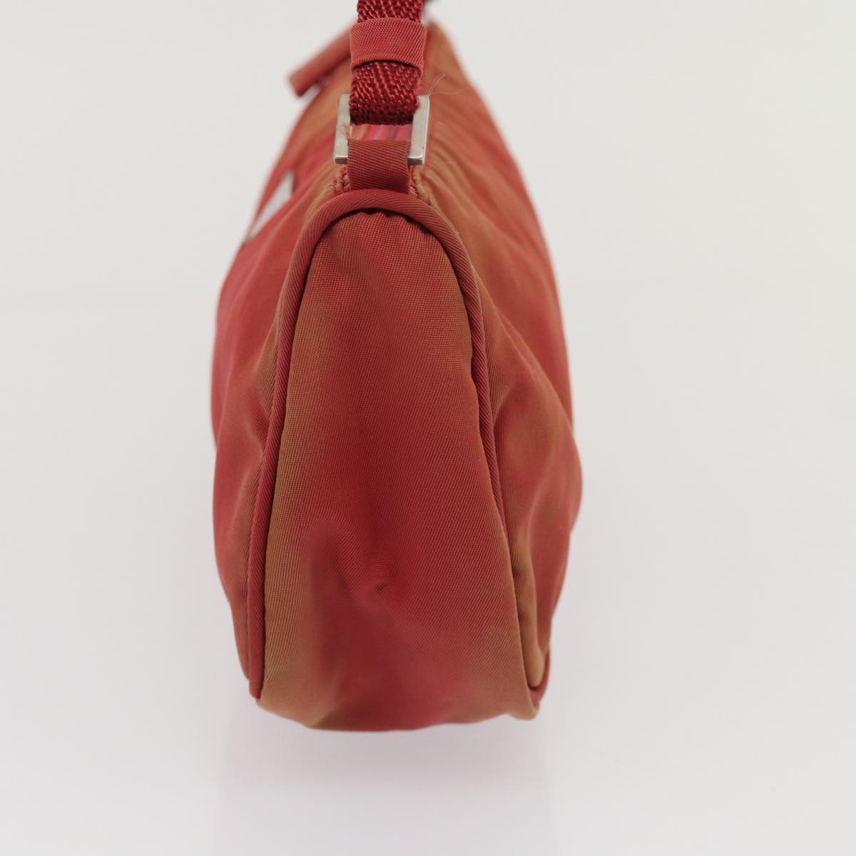 PRADA Accessory Pouch Nylon Red Auth Luxury Handbag