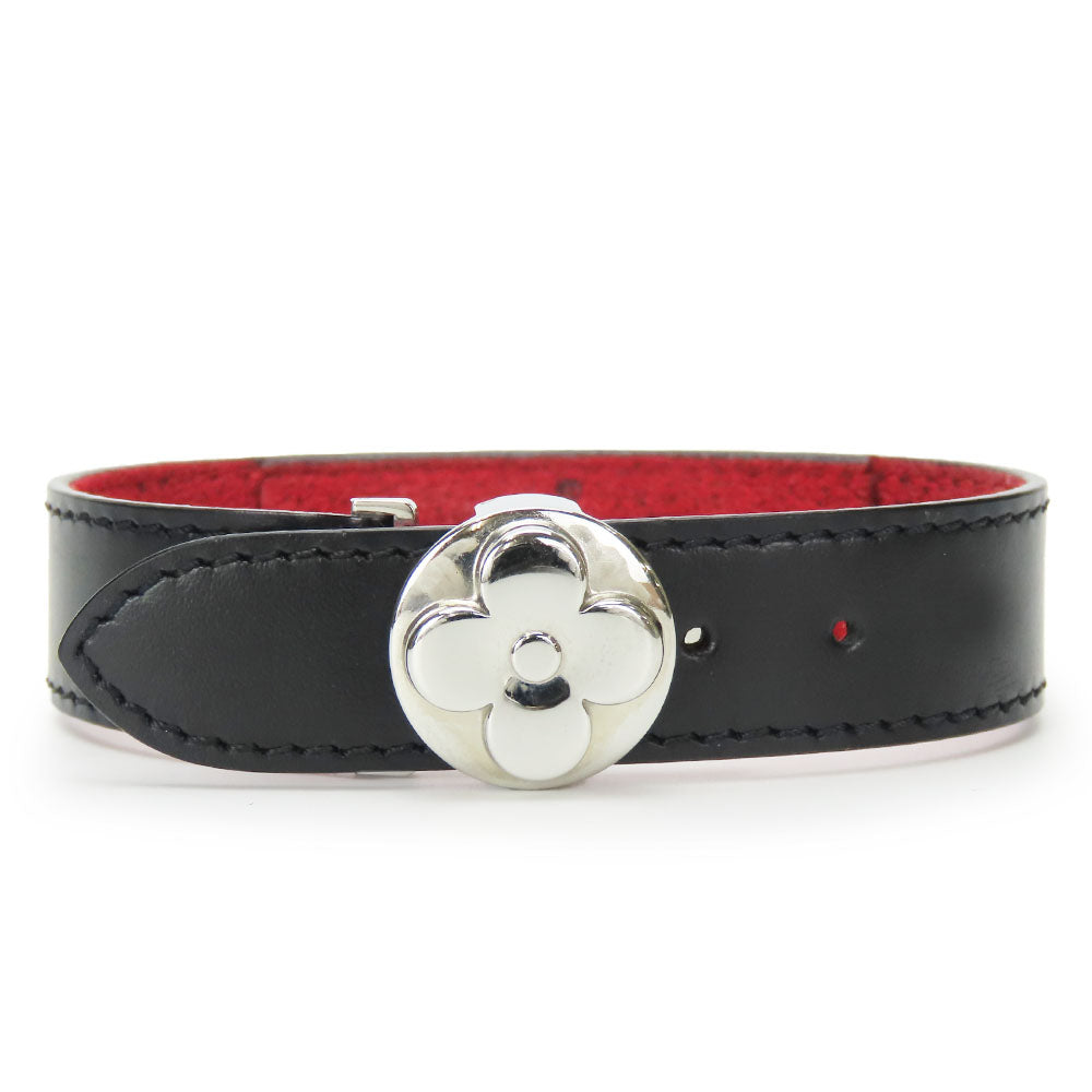 LOUIS VUITTON Bangle Ｍ64447 Calfskin Noir Monogram Brass Le Vogue Rack
