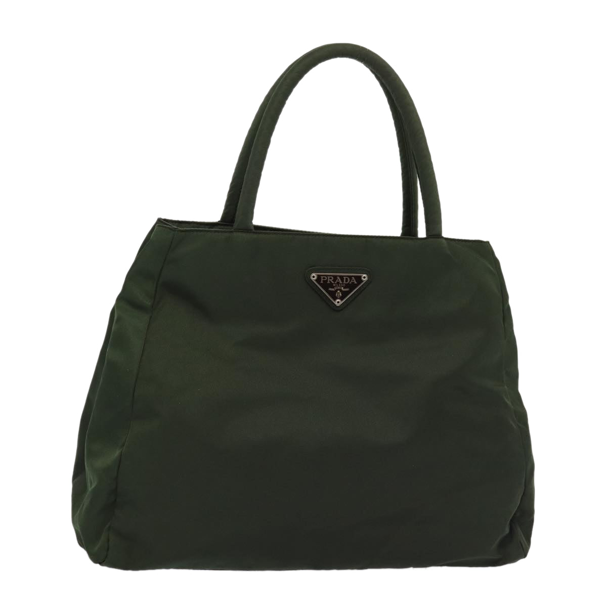 PRADA Tote Bag Nylon Khaki Auth