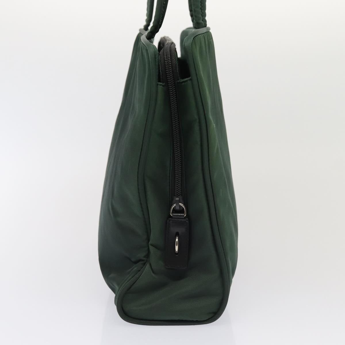 PRADA Tote Bag Nylon Green Auth