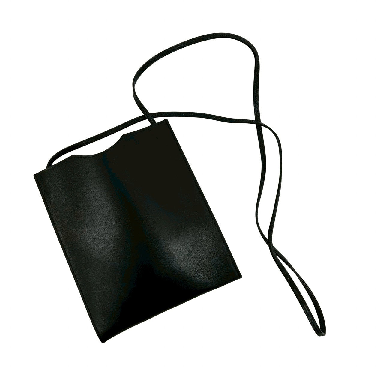 HERMES Shoulder Bag leather black Onimetu