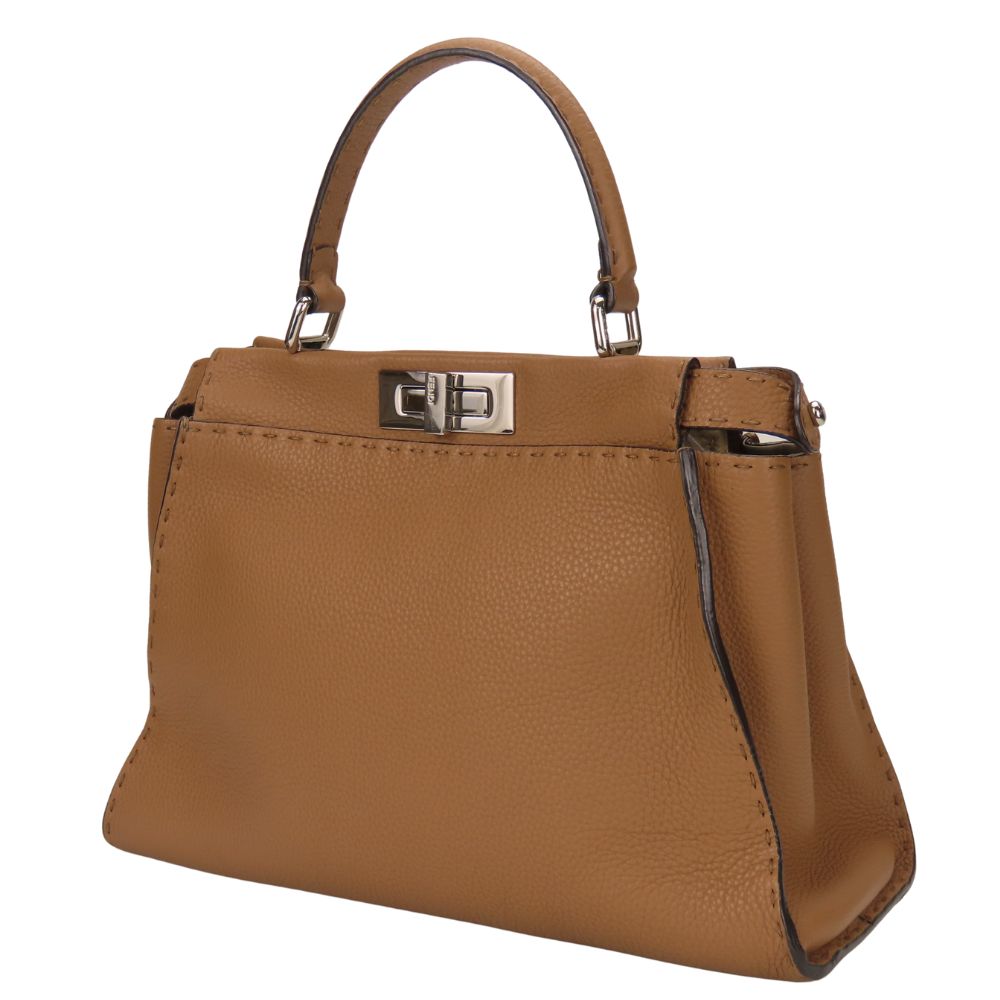 Fendi Mamma Bucket Velour Enamel Shoulder Bag