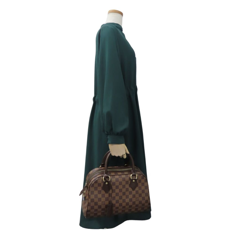 LOUIS VUITTON Handbag Damier, Leather Ebene Duomo Women