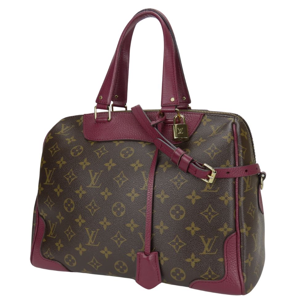 LOUIS VUITTON Handbag Monogram, Leather Brown Retiro Women