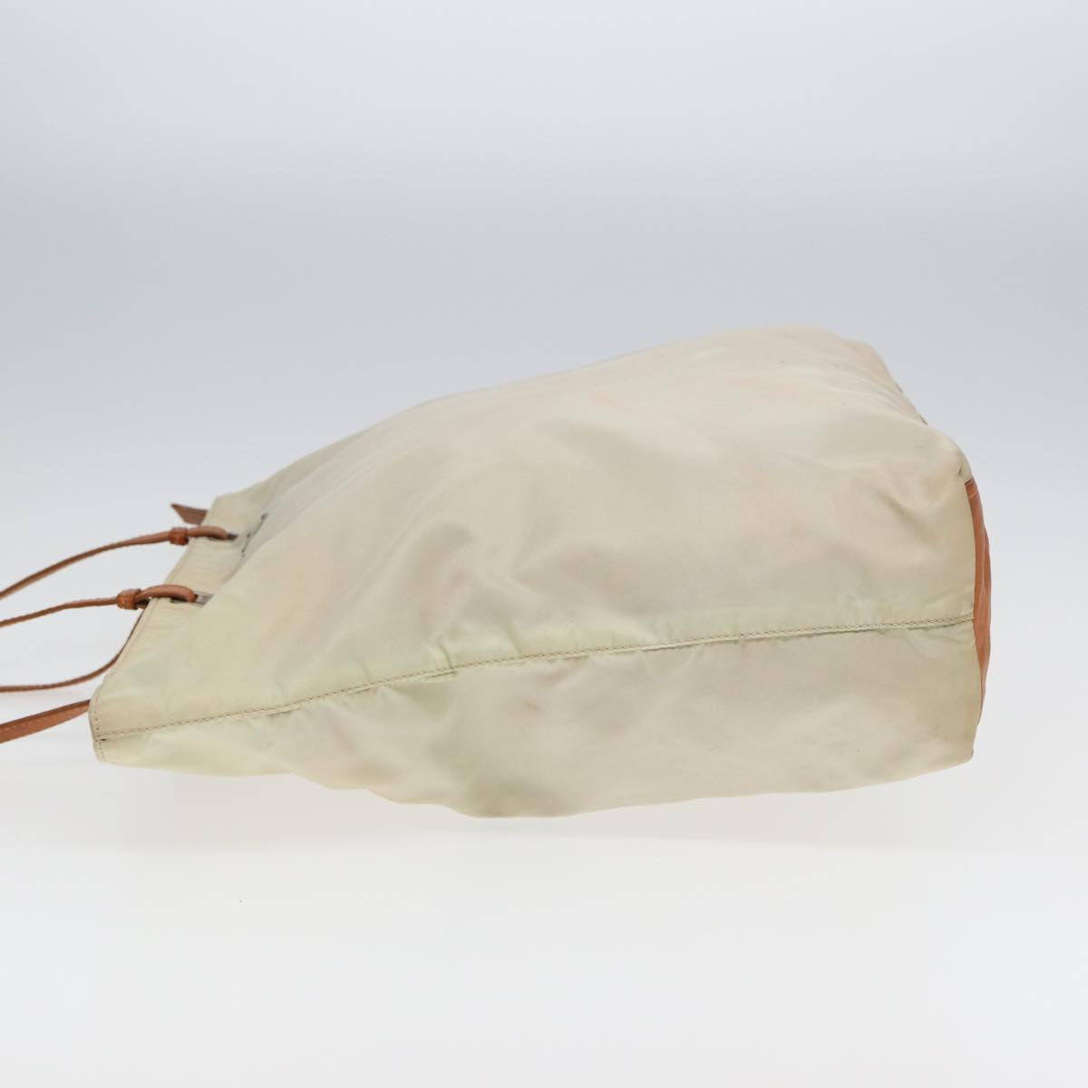 PRADA Tote Bag Nylon White Auth