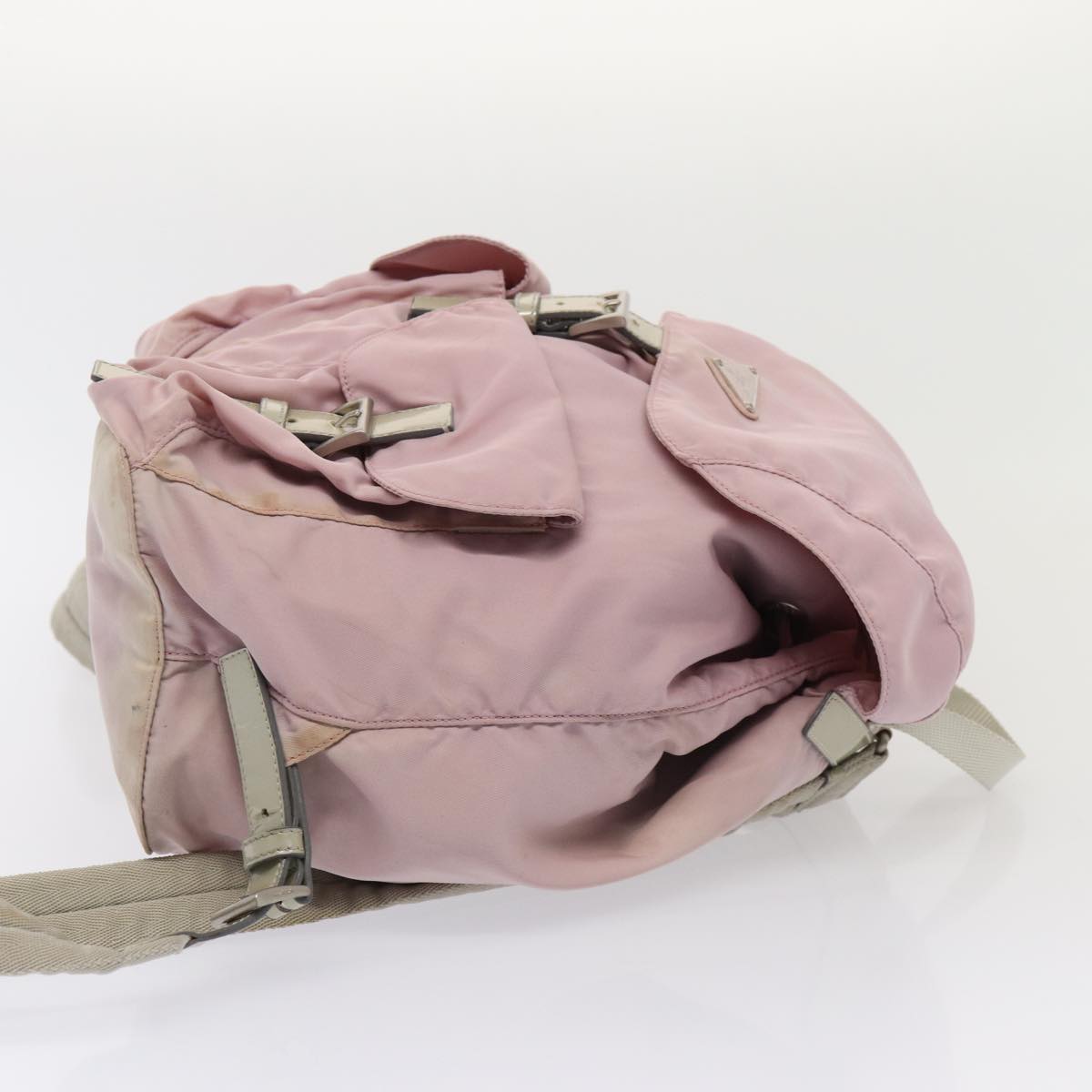 PRADA Hand Bag Nylon Pink Auth