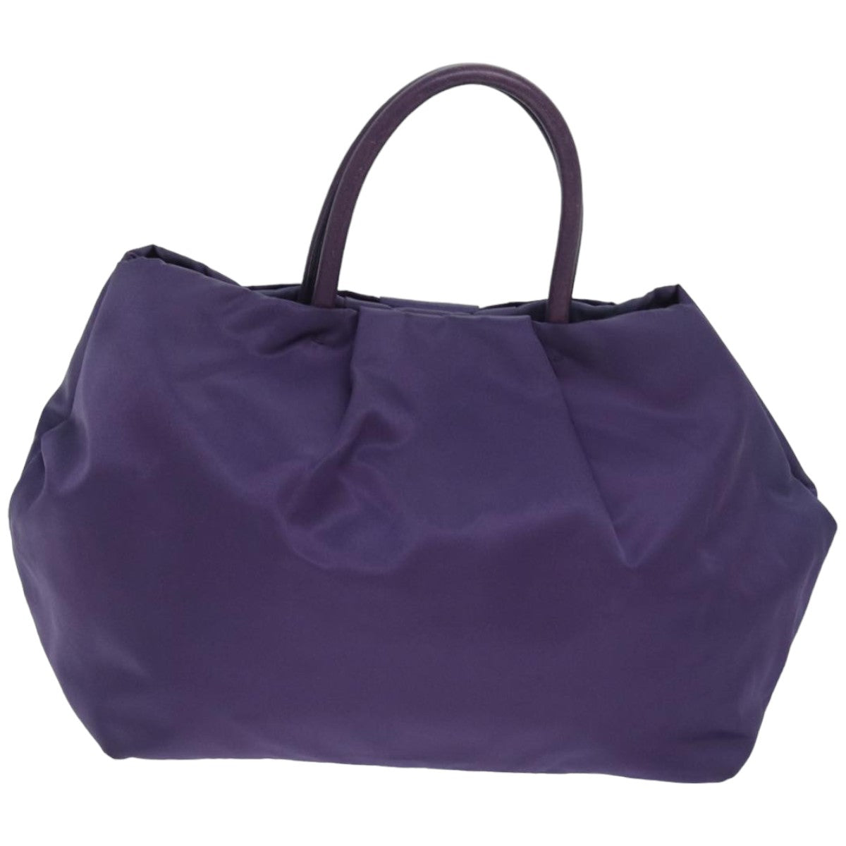 PRADA Hand Bag Nylon Purple Auth