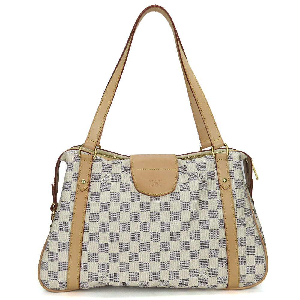 Luxury Women's Tote Bag | LOUIS VUITTON Tote Bag Damier Azur white Stresa PM