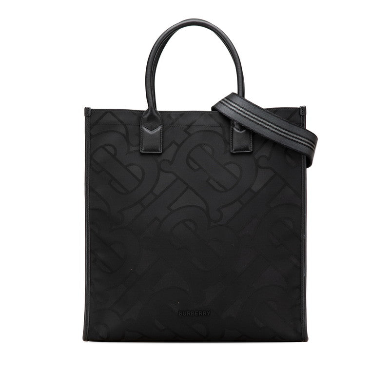 Burberry TB Monogram Canvas Leather 2way Bag