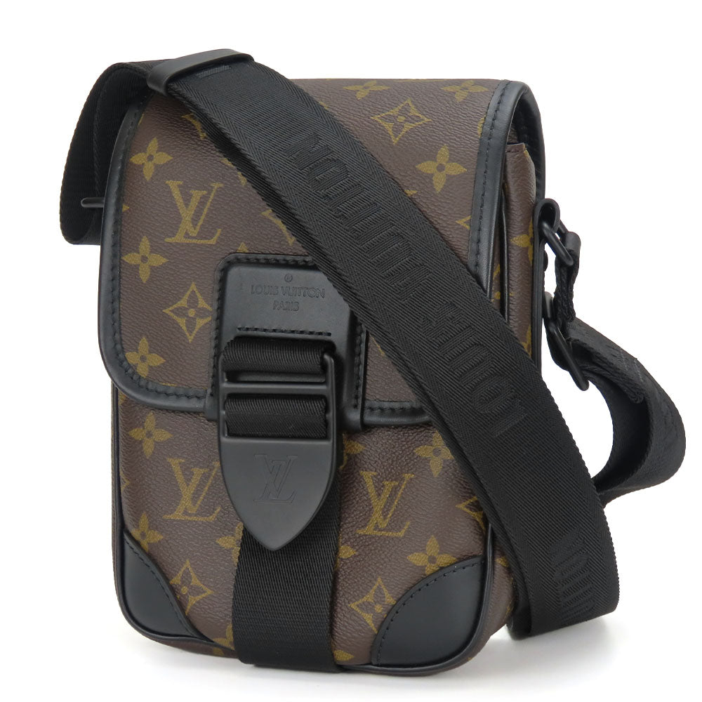 LOUIS VUITTON Shoulder Bag Monogram macacer Brown archie messenger