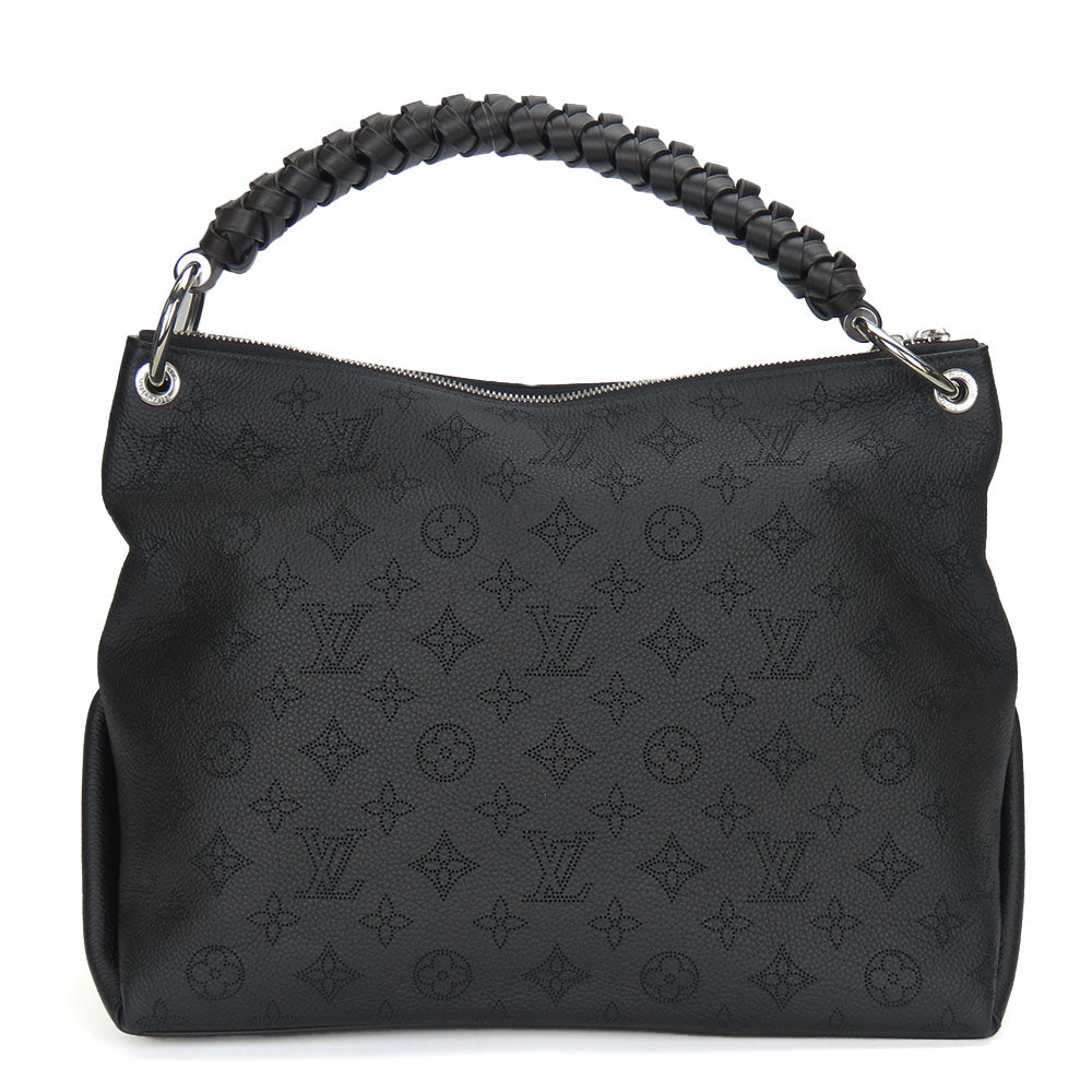 LOUIS VUITTON Shoulder Bag Monogram Mahina black Beauvre Hobo