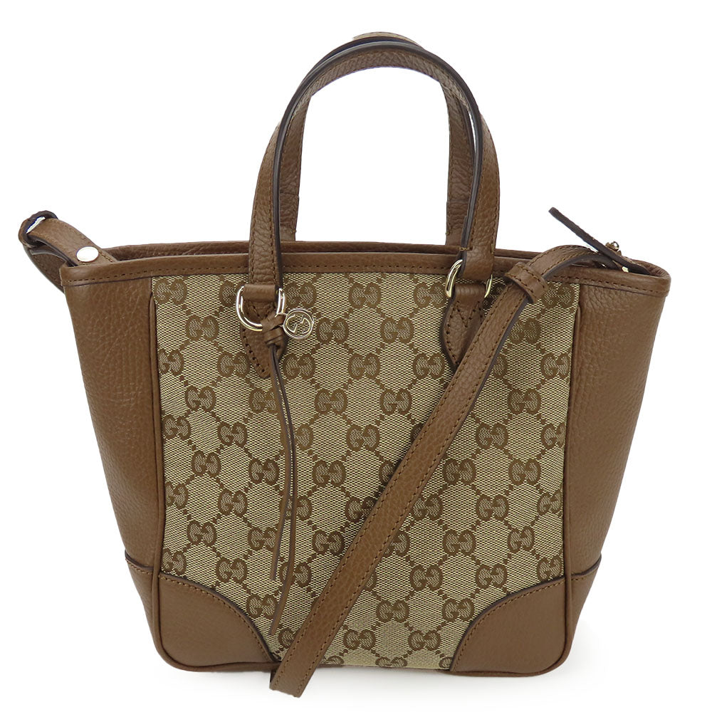 Gucci GG Canvas Leather 2way Handbag