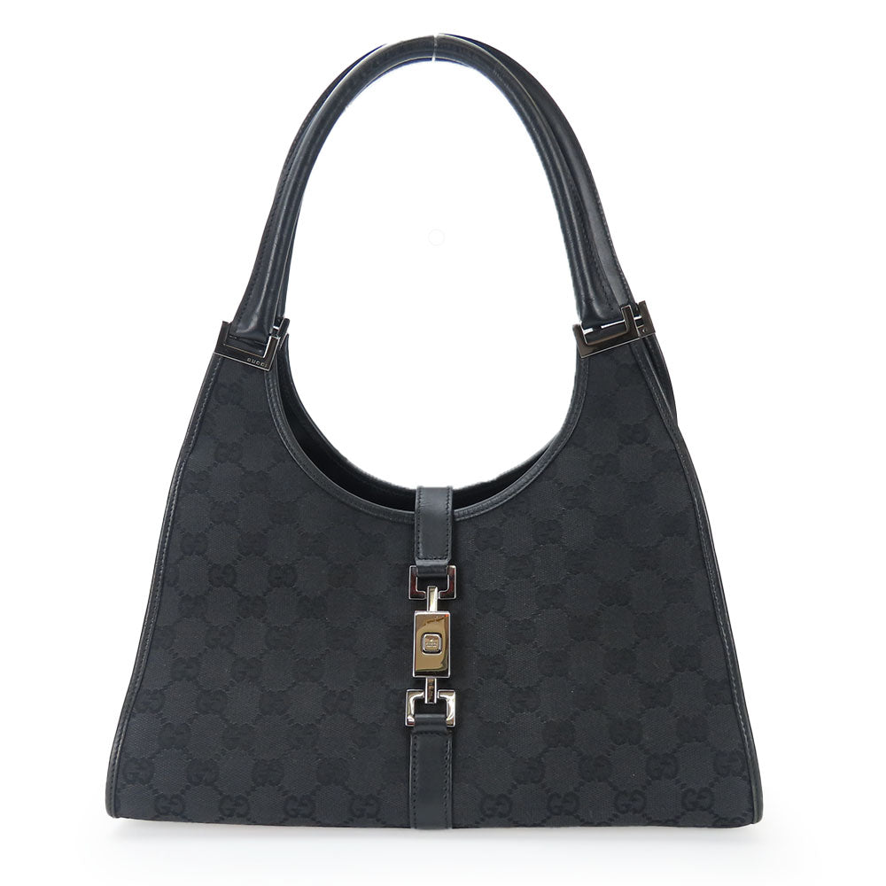 GUCCI Handbag 01719 GG canvas black Women
