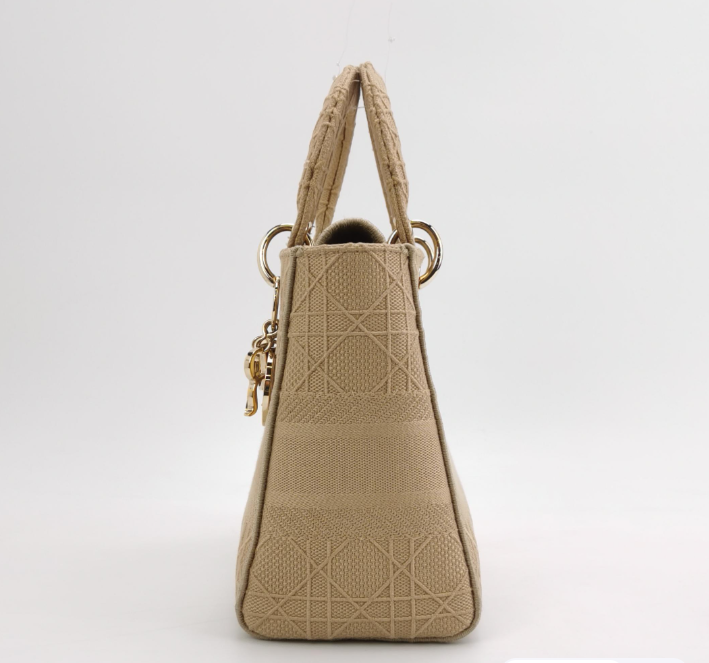 Dior Lady Dior tote bag 25cm beige 250108781015814