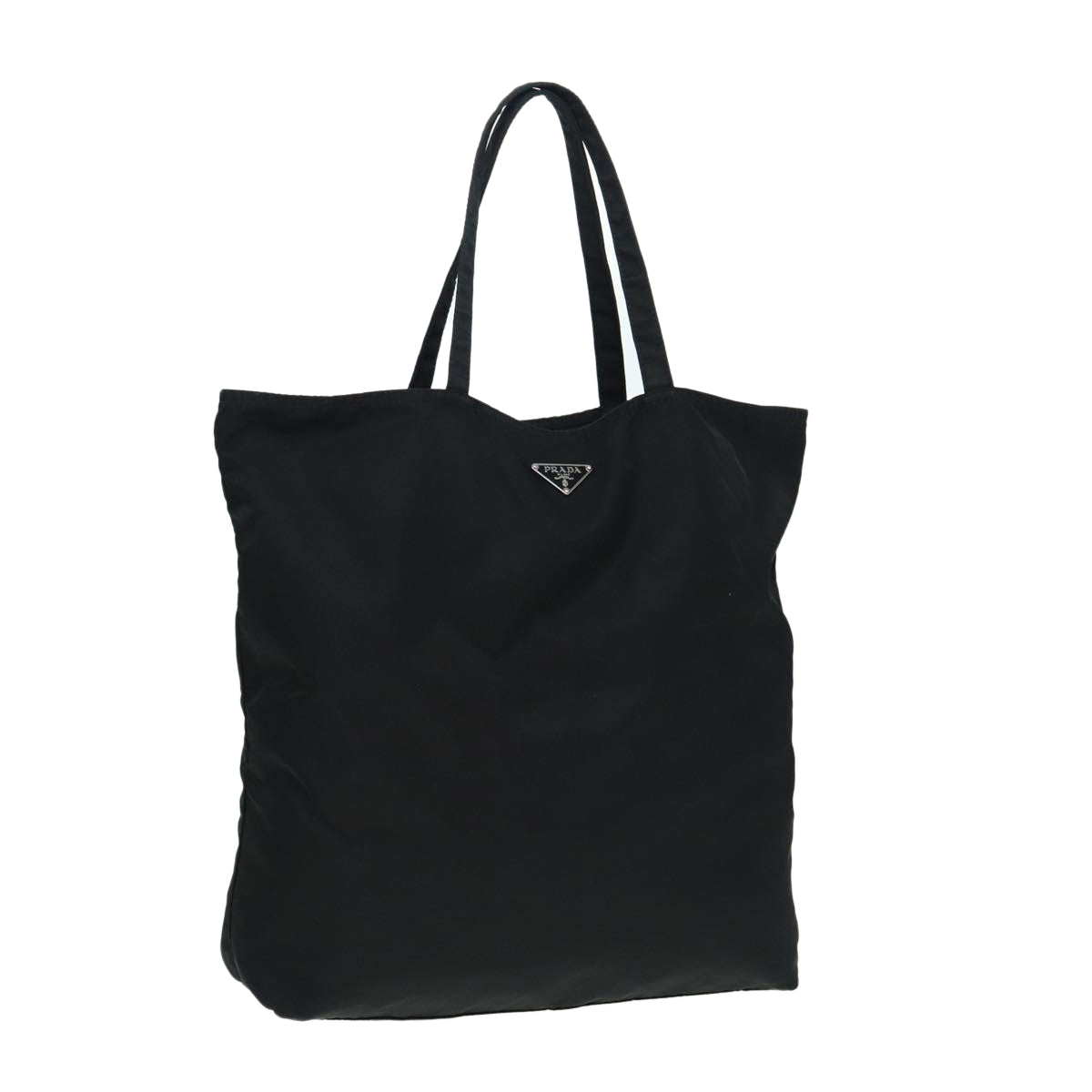 PRADA Tote Bag Nylon Black Auth