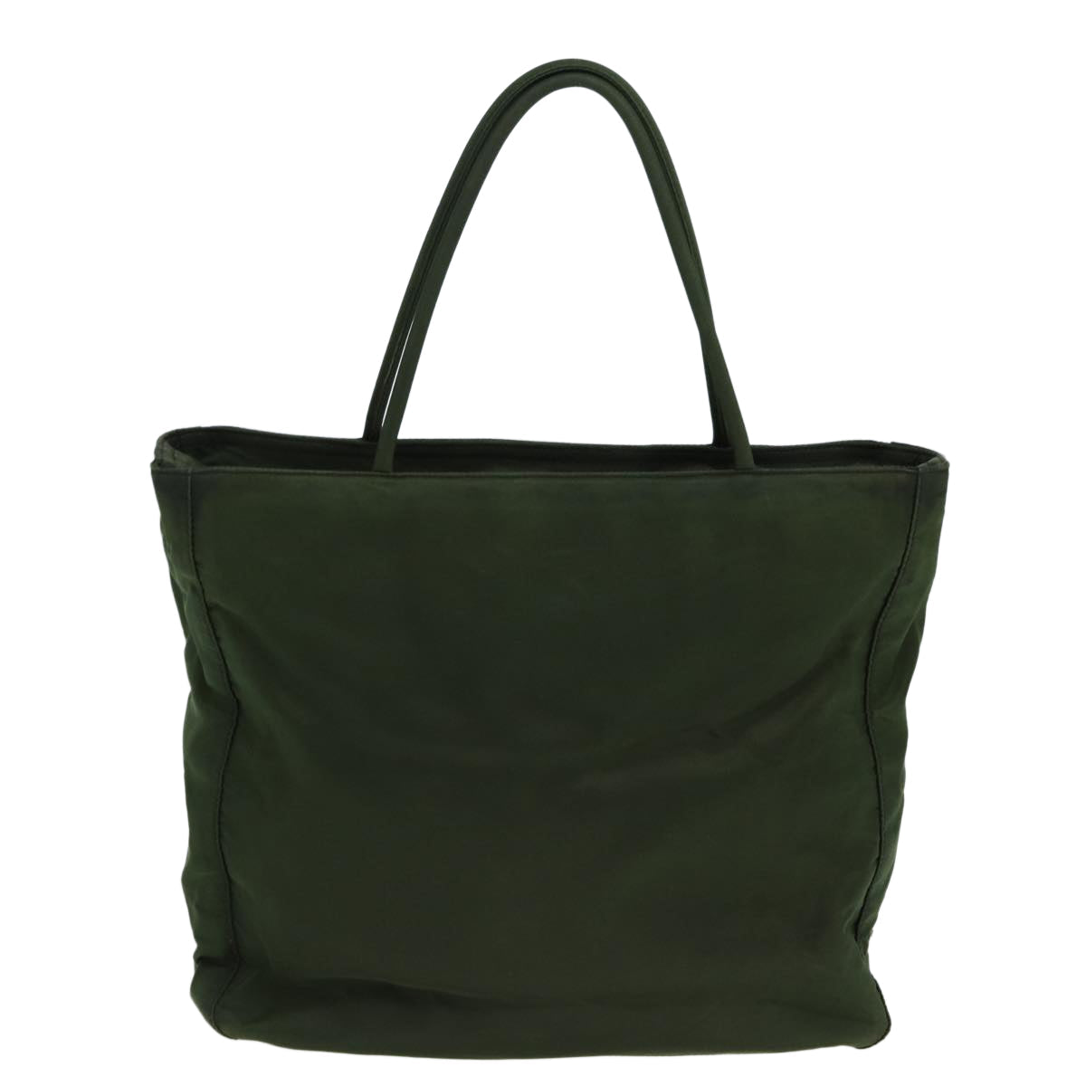 PRADA Tote Bag Nylon Khaki Auth