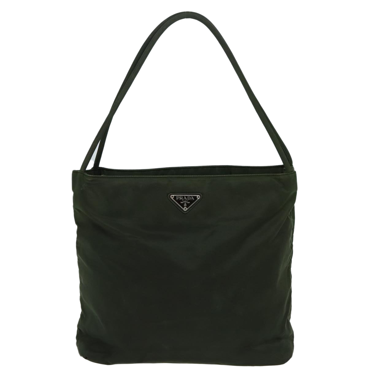 PRADA Tote Bag Nylon Khaki Auth