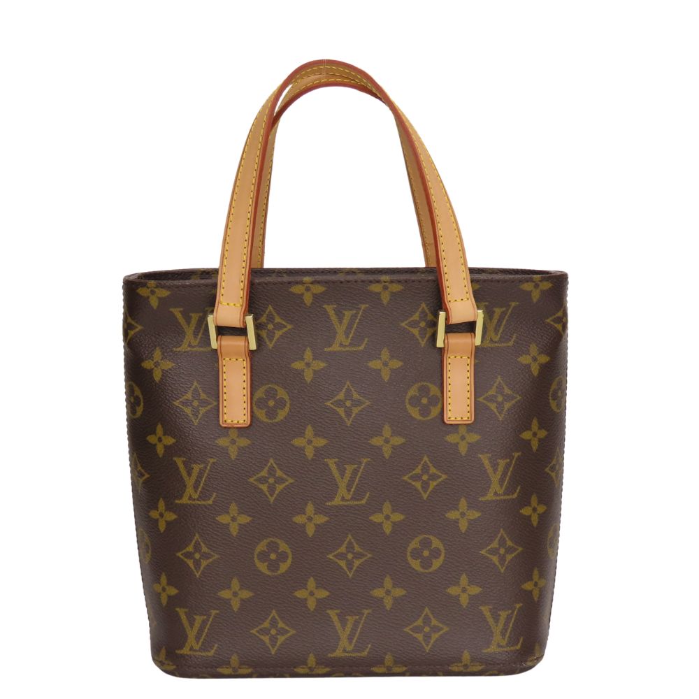 LOUIS VUITTON Handbag Monogram, Tanned Leather Brown Vavan PM Women