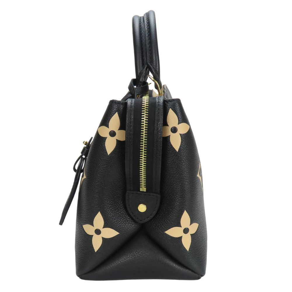 LOUIS VUITTON Handbag Monogram Ann Platt Noir Petit Palais PM