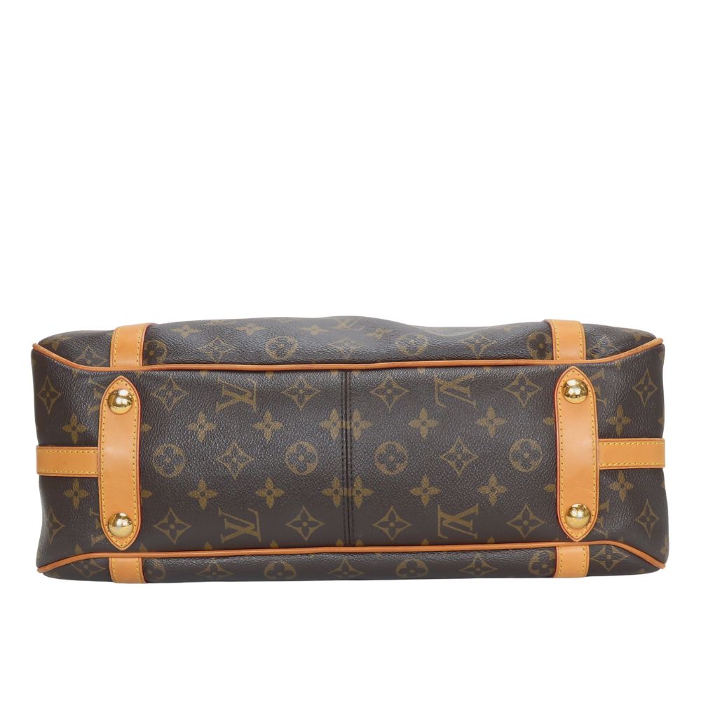 LOUIS VUITTON Handbag Monogram Brown Stresa PM