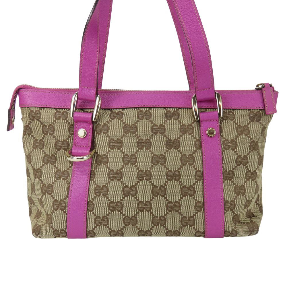 Gucci GG Canvas Leather Handbag