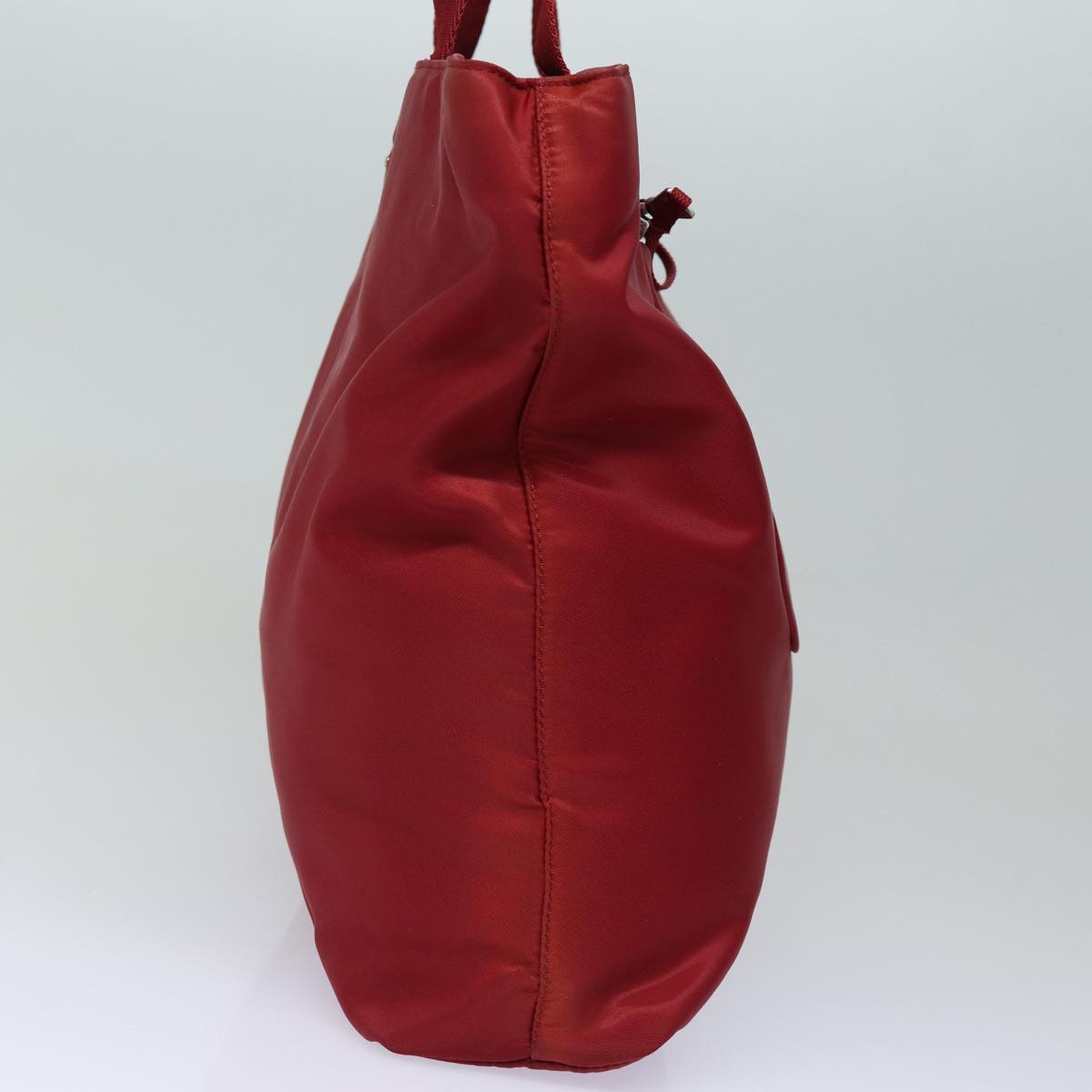 PRADA Shoulder Bag Nylon Red Auth