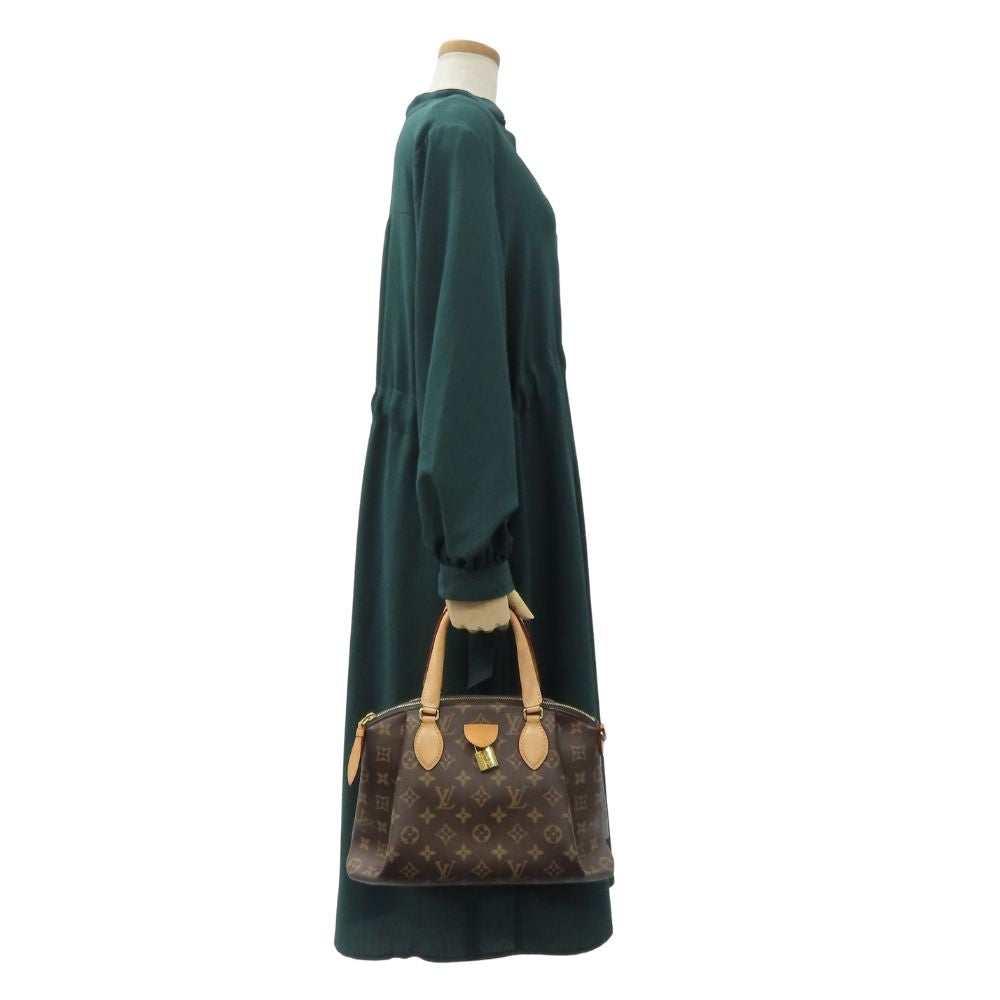 LOUIS VUITTON Handbag Monogram, Tanned Leather Brown Livory PM Women