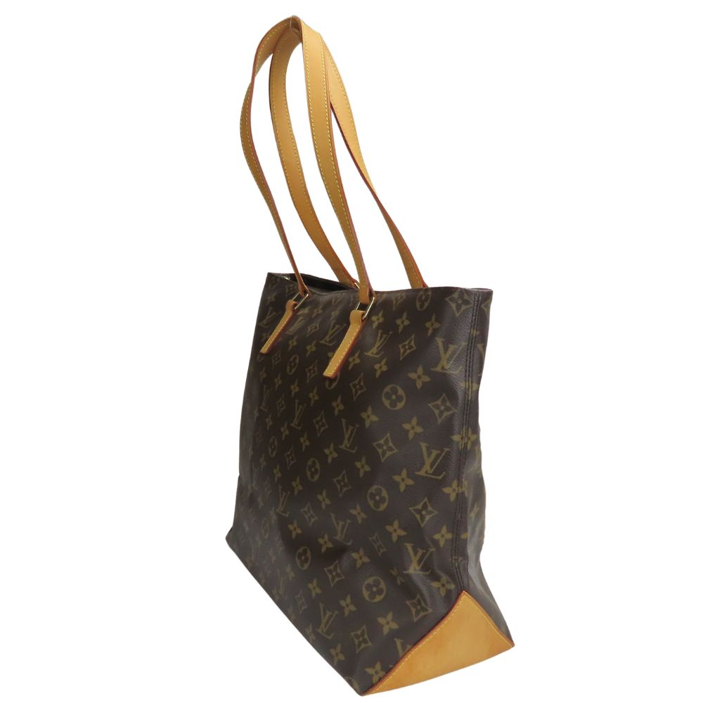 LOUIS VUITTON Tote Bag Monogram, Tanned Leather Brown Cabas Mezzo Women