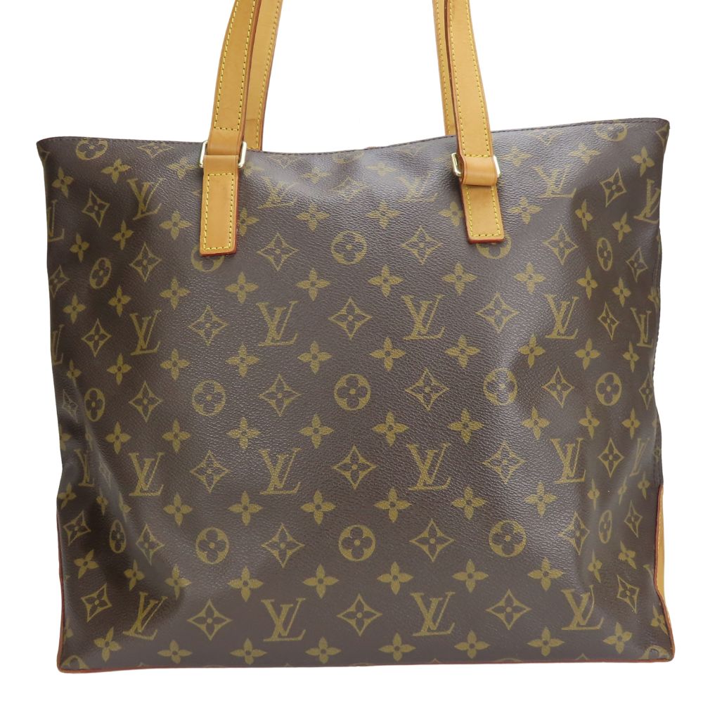 LOUIS VUITTON Tote Bag Monogram, Tanned Leather Brown Cabas Mezzo Women