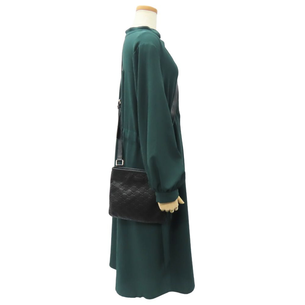 GUCCI Shoulder Bag 201538 Sima leather black Women