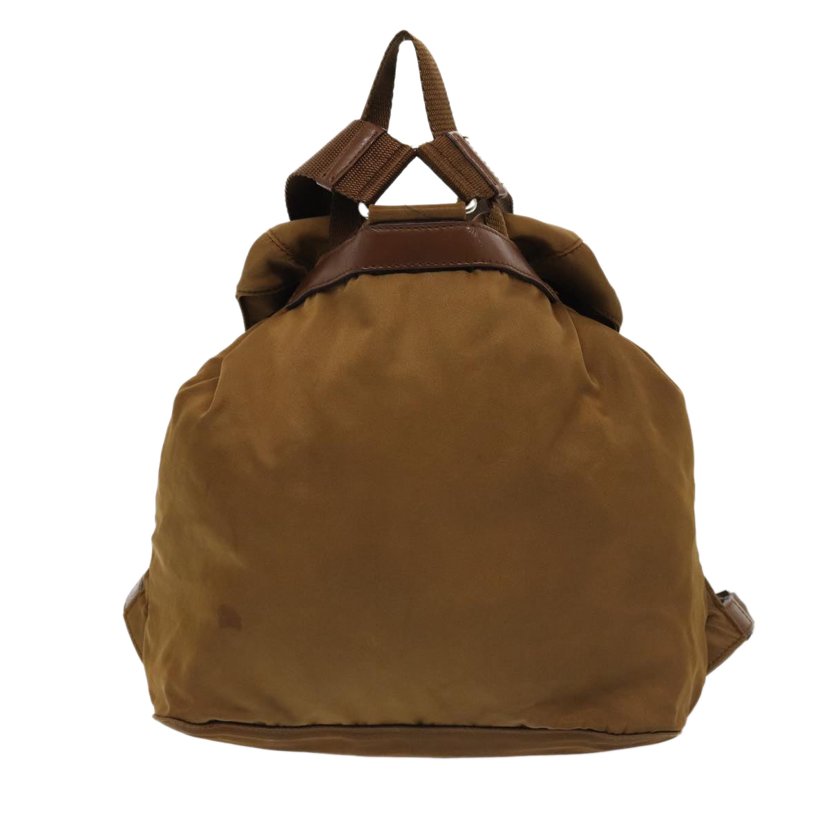 PRADA Backpack Nylon Brown Auth