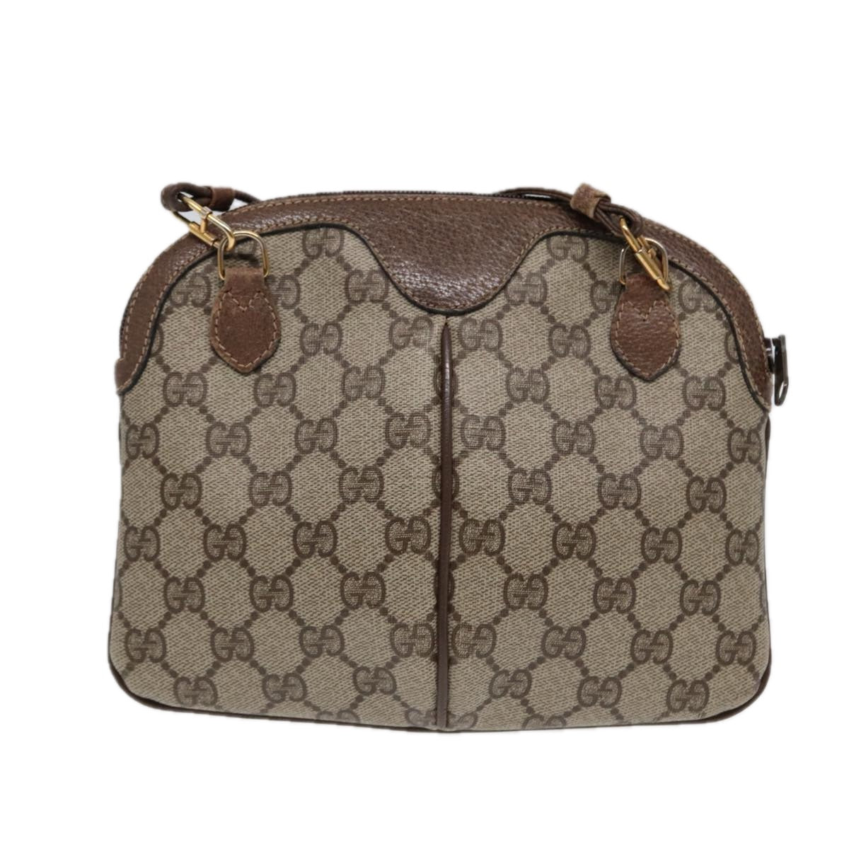 Gucci Leather Canvas Shoulder Bag