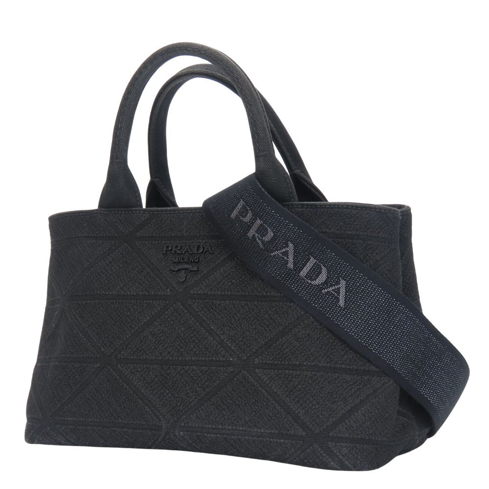 Prada Canapa Triangle Canvas 2way Bag