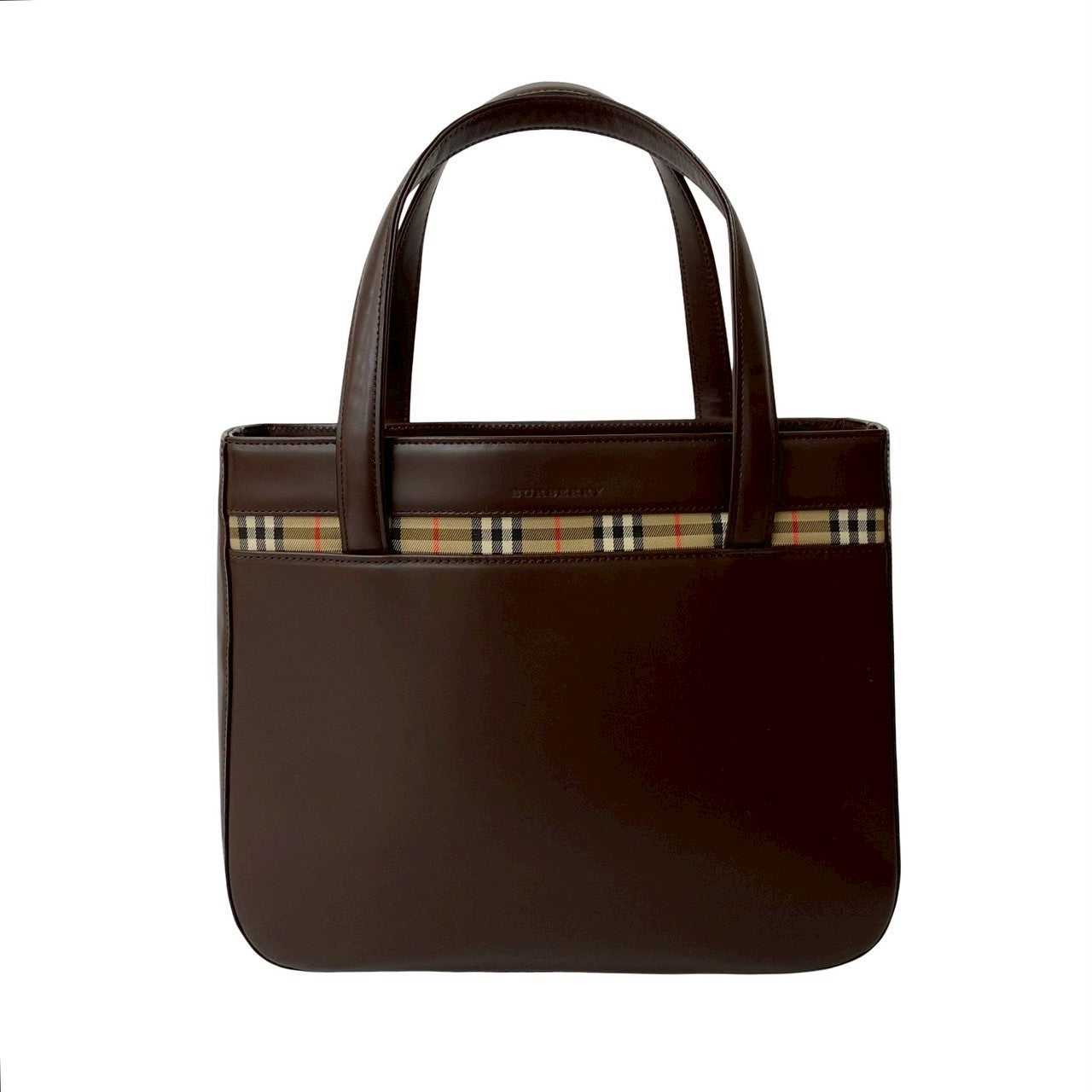 Burberry Handbag Leather Canvas Handbag