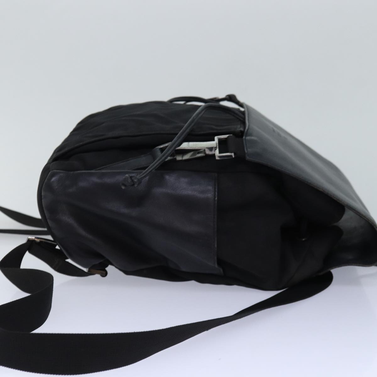 Gucci Nylon Leather Backpack