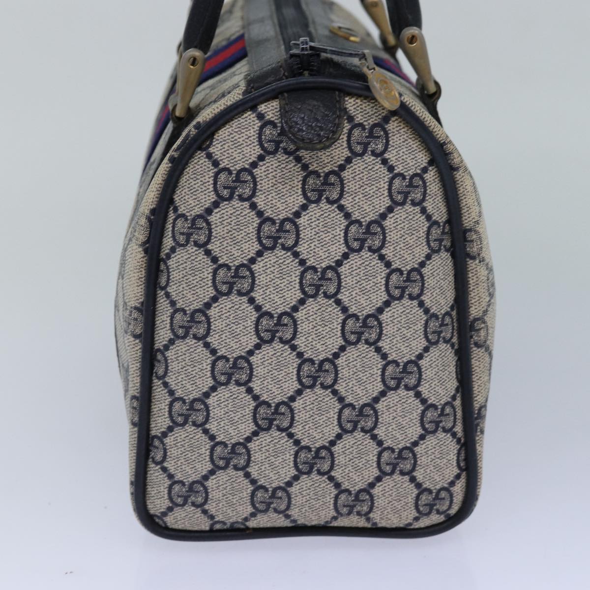 Gucci Leather Canvas Handbag