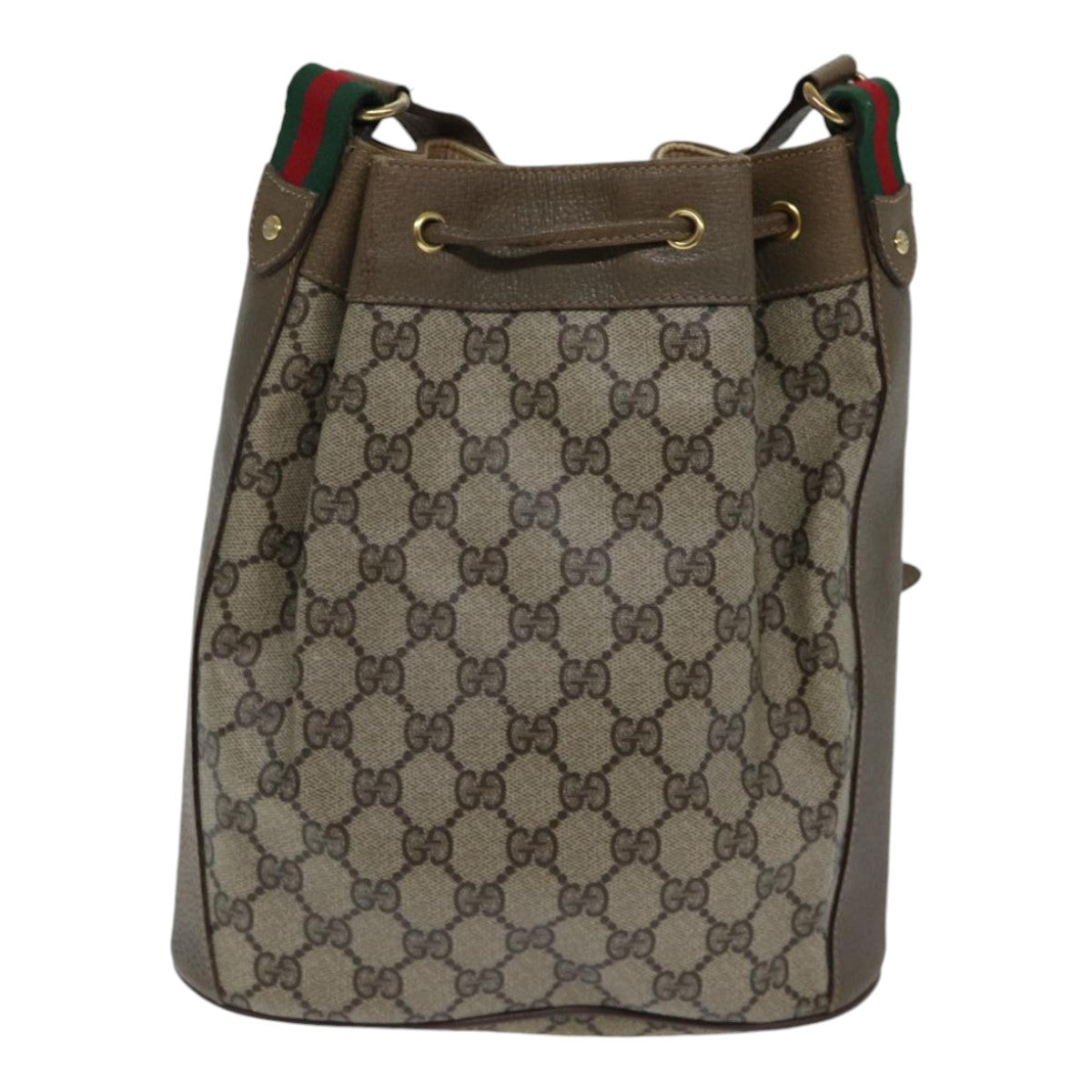 Gucci Leather Canvas Shoulder Bag