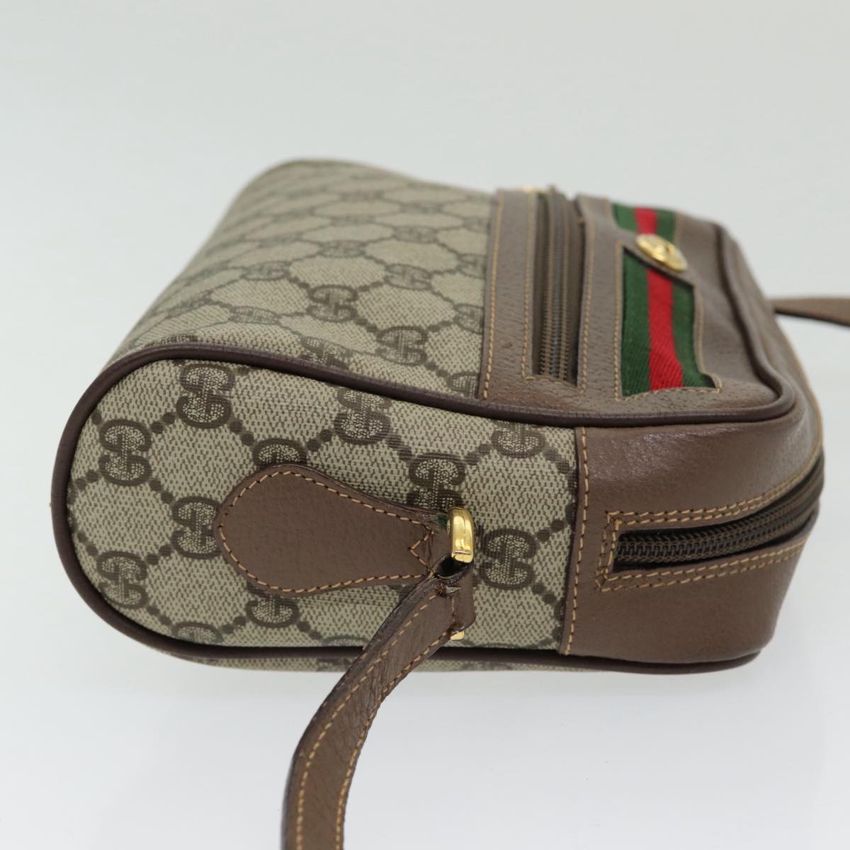 Gucci Leather Canvas Shoulder Bag