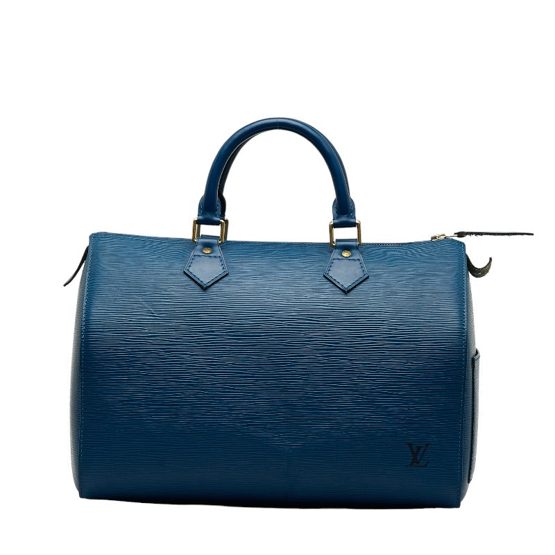 Louis Vuitton Epi Speedy 30 Handbag Mini Boston Bag M43005 Tread Blue Leather Louis Vuitton
