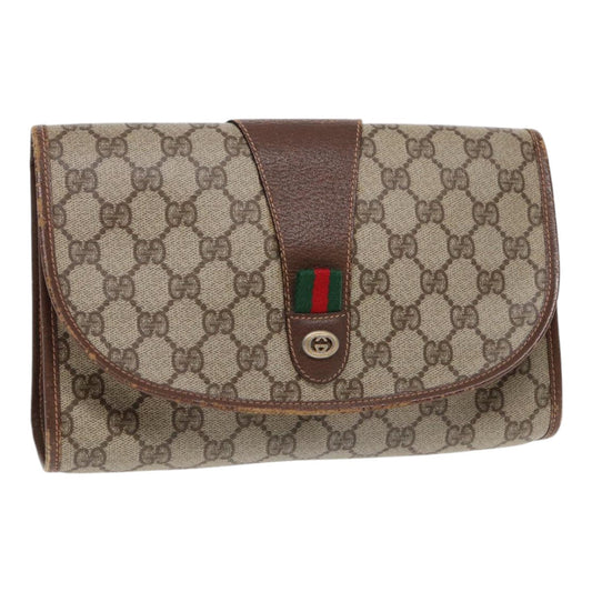 Gucci Leather Canvas Clutch