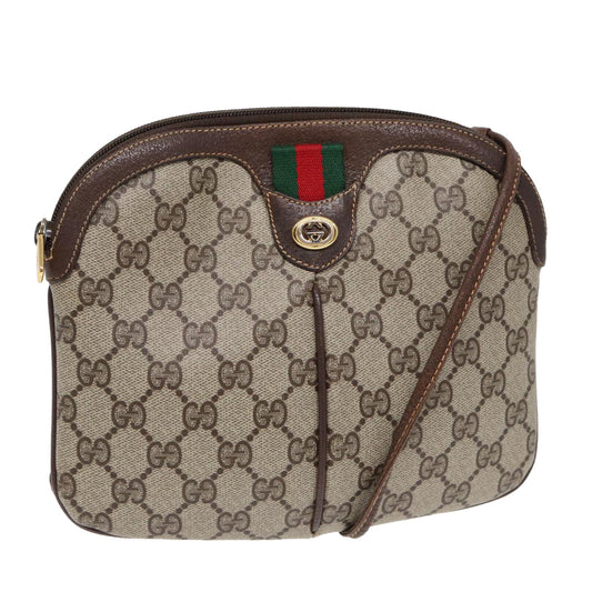 Gucci Leather Canvas Shoulder Bag