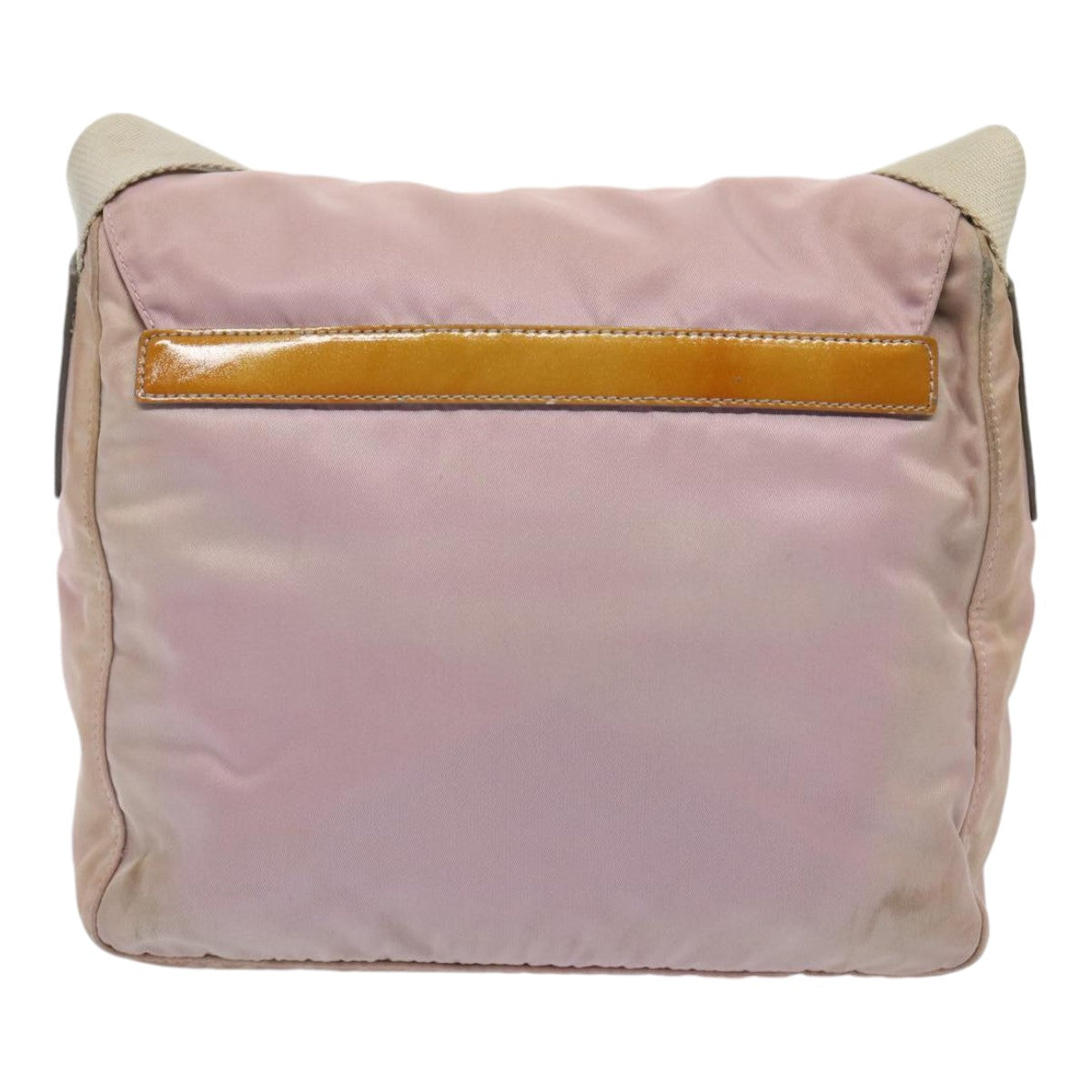 PRADA Shoulder Bag Nylon Pink Silver Auth