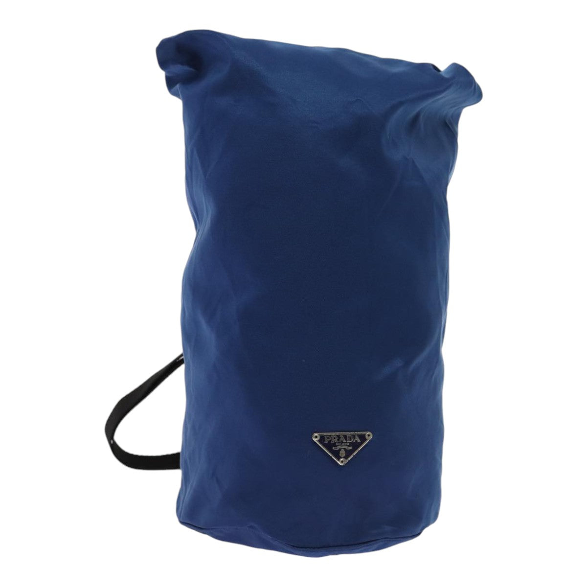 PRADA Shoulder Bag Nylon Blue Silver Auth