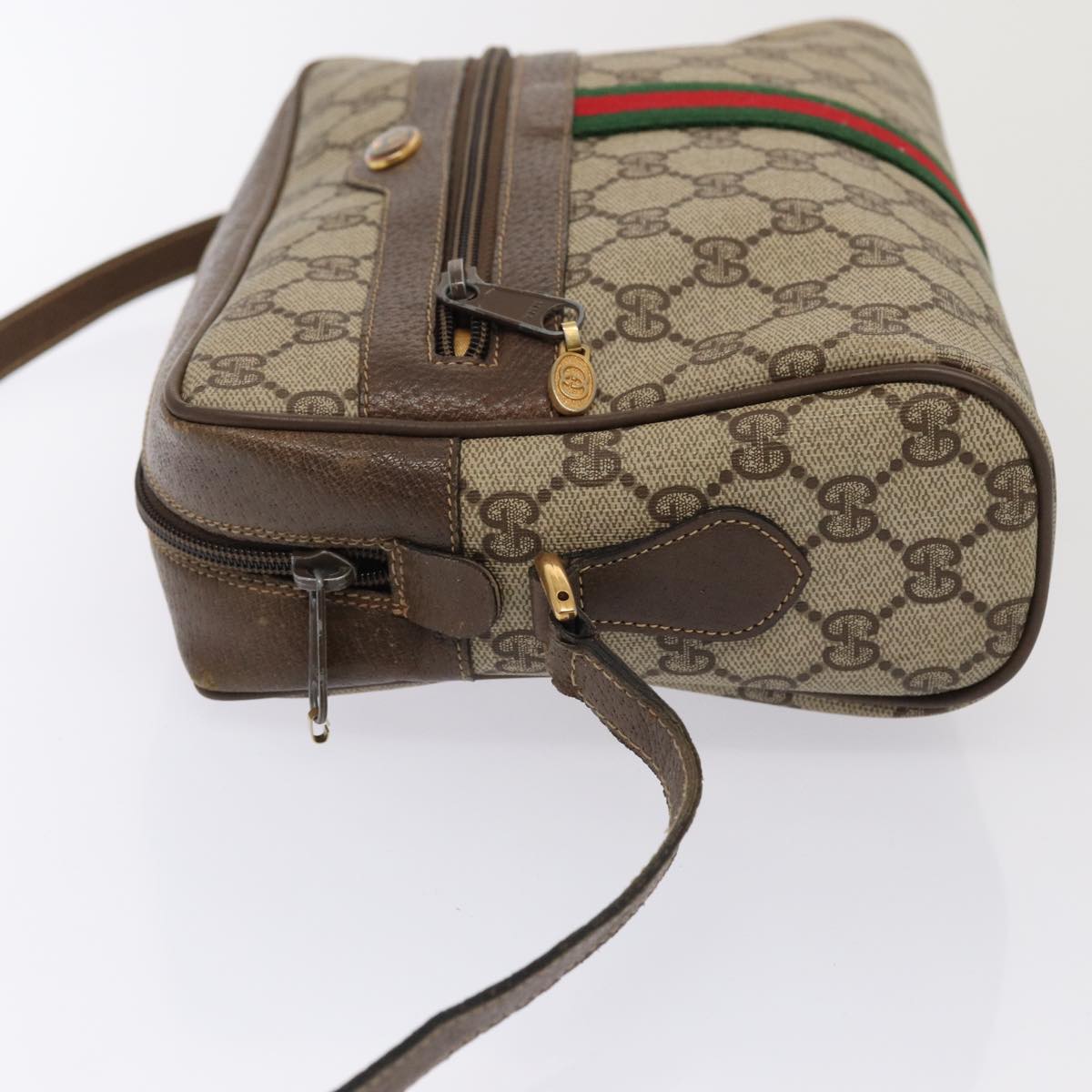 Gucci Leather Canvas Shoulder Bag