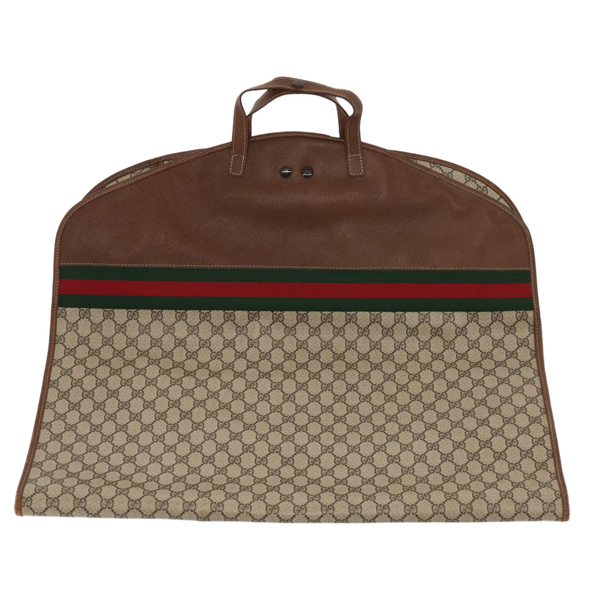 Gucci Leather Canvas Handbag