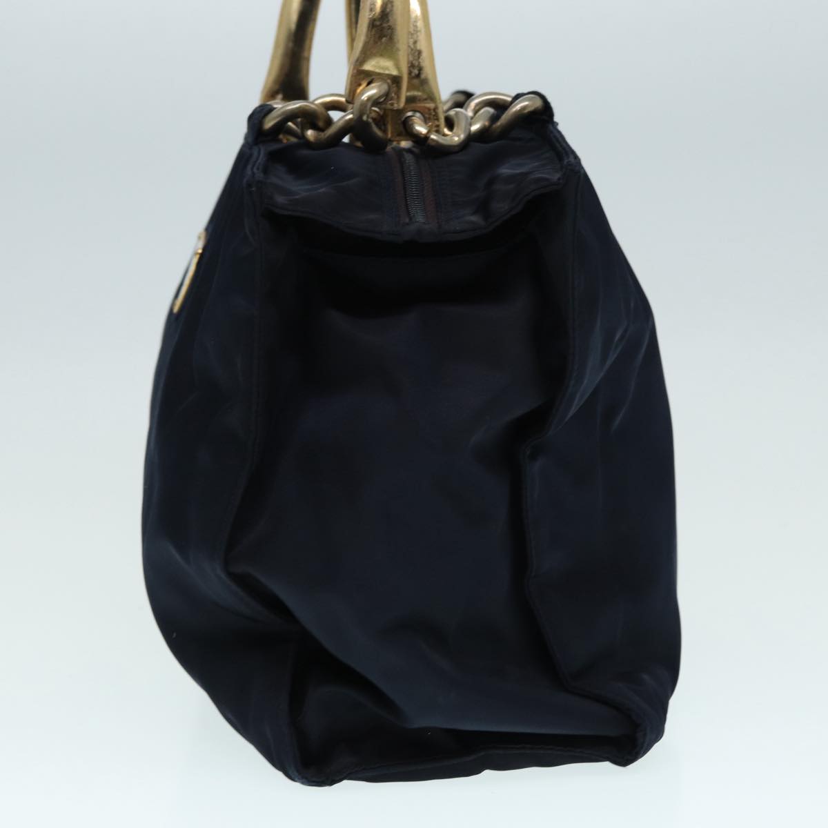 PRADA Hand Bag Nylon Navy Auth