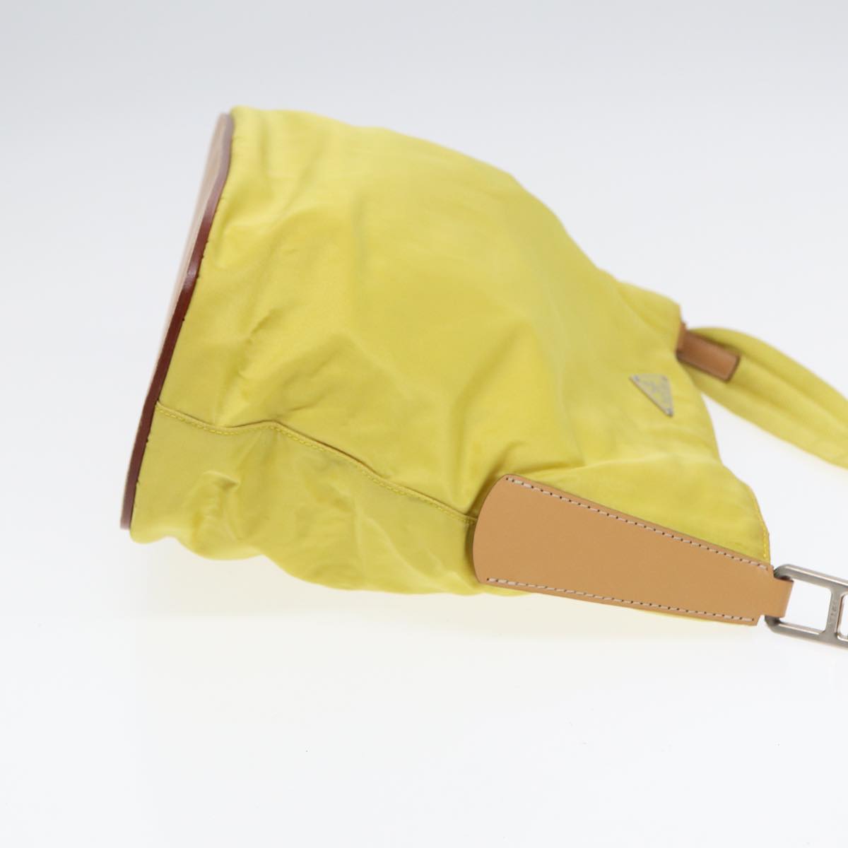 PRADA Shoulder Bag Nylon Yellow Auth