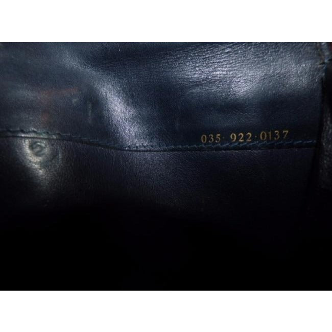 Gucci Navy Coated Canvas Leather Wallet